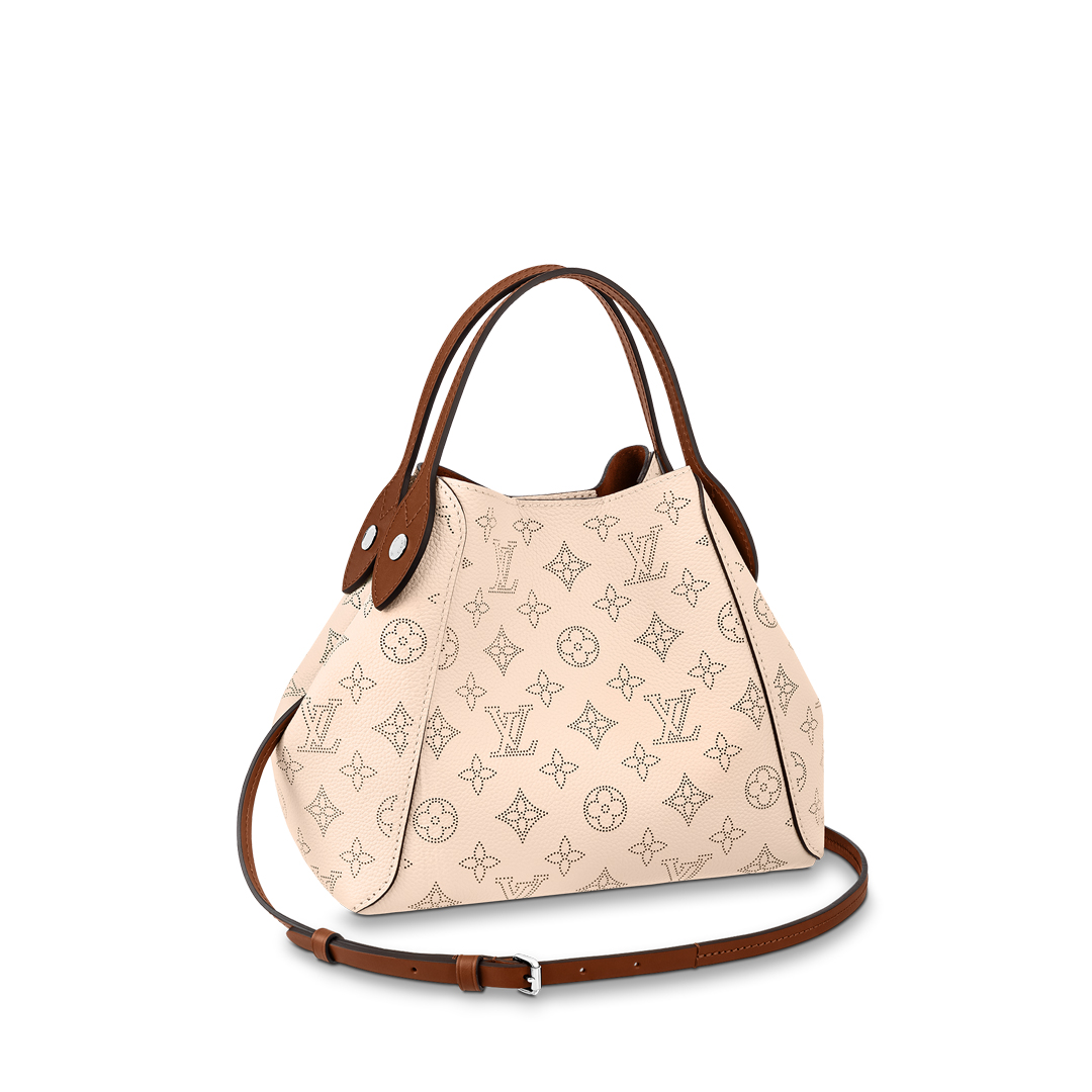 Louis Vuitton HINA MM Handbag Mahina Calf M51950 Cream Beige